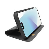 Custodia Book Wallet Smooth per iPhone 16 Plus, Black, SBS