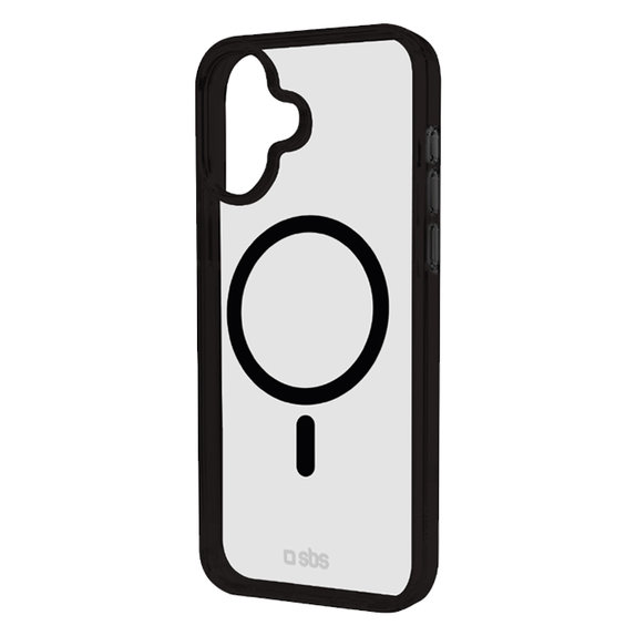 Custodia Mag Frame con MagSafe per iPhone 16, Black, SBS