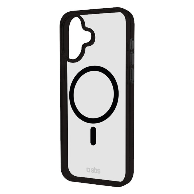 Custodia Mag Frame con MagSafe per iPhone 16, Black, SBS