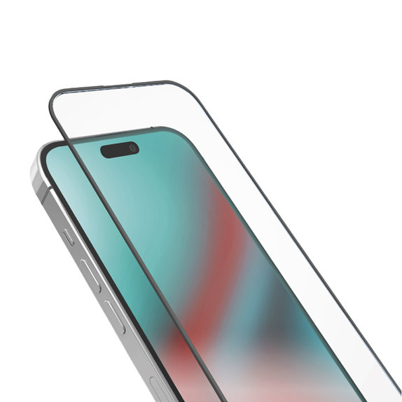 Vetro temperato Full Cover per iPhone 16 Pro, Black, SBS