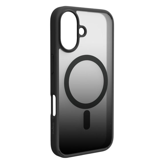 Custodia Gradient con MagSafe per iPhone 16, Black, PURO