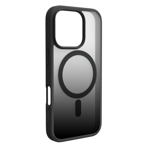 Custodia Gradient con MagSafe per iPhone 16 Pro Max, Black, PURO