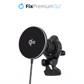 Caricatore da auto MagSafe con Qi2, Black, FixPremium