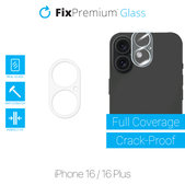 Protezione obiettivo fotocamera posteriore per iPhone 16, 16 Plus, FixPremium