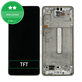 Schermo per Samsung A73 A736, White, Vetro touch con cornice