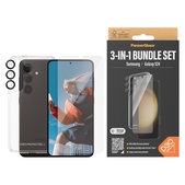 Bundle Hoops + Vetro temperato UWF + Hard Case D3O per Samsung Galaxy S24, PanzerGlass