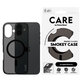 Cover Smokey con MagSafe per iPhone 16, Nero, CARE