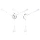 Spazzola laterale per Xiaomi Dreame L20 Ultra, X20 Pro, X20 Plus, White, 2 pz