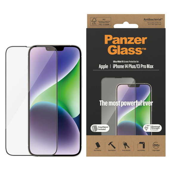 Vetro temperato UWF AB per Google Pixel 8 Pro, Nero, PanzerGlass