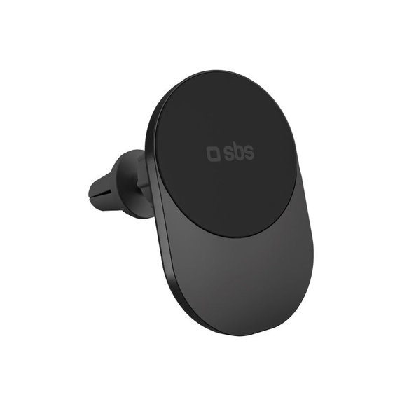 Supporto auto con ricarica wireless Qi2 15W MagSafe per bocchetta, Black, SBS