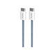 Cavo USB-C a USB-C 60W FABK4 1,5 m, Blue Lagon, PURO