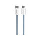 Cavo USB-C a USB-C 60W FABK4 1,5 m, Blue Lagon, PURO