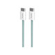 Cavo USB-C a USB-C 60W FABK4 1,5 m, Island Mist, PURO