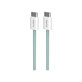 Cavo USB-C a USB-C 60W FABK4 1,5 m, Island Mist, PURO