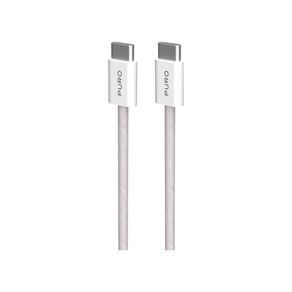 Cavo USB-C a USB-C 60W FABK4 1,5 m, Sandshell, PURO