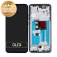 Schermo per Motorola Edge 50 Neo, Nautical Blue, Vetro touch con cornice, 5D68C28686, Genuine Service Pack