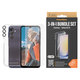 Bundle Hoops + Vetro temperato UWF + Hard Case D3O per Samsung Galaxy A25 5G, Trasparente, PanzerGlass