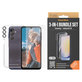 Bundle Hoops + Vetro temperato UWF + Hard Case D3O per Samsung Galaxy A25 5G, Trasparente, PanzerGlass