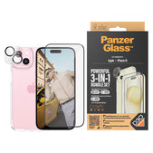Bundle PicturePerfect + Vetro temperato UWF + Hard Case D3O per iPhone 15, PanzerGlass