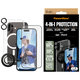 Bundle Hoops + Vetro temperato UWF + Hard Case + Magnetic Ring Mount per iPhone 16, PanzerGlass