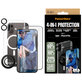 Bundle Hoops + Vetro temperato UWF + Hard Case + Magnetic Ring Mount per iPhone 16 Plus, PanzerGlass