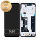 Schermo per Motorola Moto G35 5G, Black, Vetro touch con cornice, 5D68C28856, Genuine Service Pack