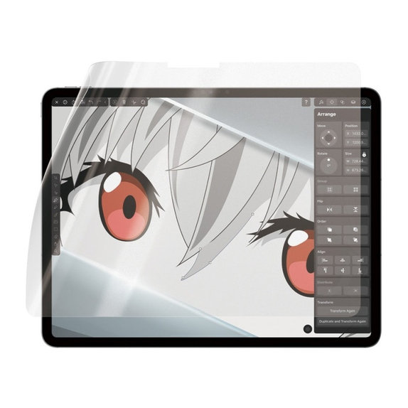Pellicola protettiva GraphicPaper UWF per iPad Pro 12,9", Trasparente, PanzerGlass