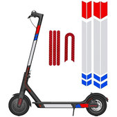 Adesivi riflettenti A per Xiaomi Mi Electric Scooter 1S, 2 M365, Essential, Pro, Pro 2