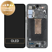 Schermo per Samsung S23 Plus S916B, Green, Vetro touch con cornice, GH82-30477C, Genuine Service Pack