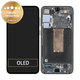 Schermo per Samsung S23 Plus S916B, Green, Vetro touch con cornice, GH82-30477C, Genuine Service Pack