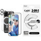 Bundle Hoops Ceramic + Vetro temperato UWF Ceramic + Cover Kickstand per iPhone 16 Pro, CARE
