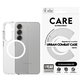 Custodia Urban Combat con QI bianco per Samsung Galaxy S25, Trasparente, PanzerGlass