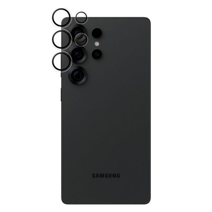 Protezione obiettivo fotocamera posteriore Hoops per Samsung S25 Ultra, Transparent, PanzerGlass