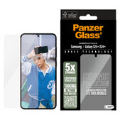 Vetro temperato UWF Ceramic con applicatore per Samsung Galaxy S25+, Trasparente, PanzerGlass