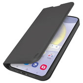 Custodia Book Wallet Smooth per Samsung S25+, Black, SBS
