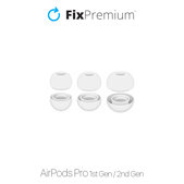 Set di gommini per AirPods Pro 3pcs L, S, XS, White, FixPremium