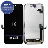 Schermo In-Cell FHD per iPhone 16, Vetro touch con cornice, FixPremium