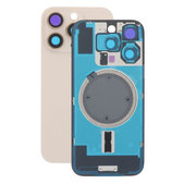 Vetro scocca posteriore per iPhone 16 Pro, Desert Titanium, con lente fotocamera, piastra metallica e magnete MagSafe
