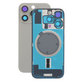 Vetro scocca posteriore per iPhone 16 Pro, Natural Titanium, con lente fotocamera, piastra metallica e magnete MagSafe