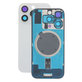 Vetro scocca posteriore per iPhone 16 Pro, White Titanium, con lente fotocamera, piastra metallica e magnete MagSafe