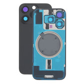 Vetro scocca posteriore per iPhone 16 Pro, Black Titanium, con lente fotocamera, piastra metallica e magnete MagSafe