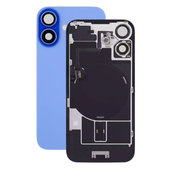 Vetro scocca posteriore per iPhone 16 Plus, Ultramarine, con lente fotocamera, piastra metallica e magnete MagSafe