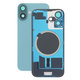 Vetro scocca posteriore per iPhone 16 Plus, Teal, con lente fotocamera, piastra metallica e magnete MagSafe