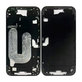 Telaio centrale con pulsanti di accensione e volume per iPhone 16 Plus, Black
