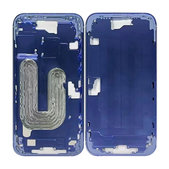 Telaio centrale con pulsanti di accensione e volume per iPhone 16 Plus, Blu oltremare