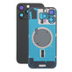 Vetro scocca posteriore per iPhone 16 Pro Max, Black Titanium, con lente fotocamera, piastra metallica e magnete MagSafe