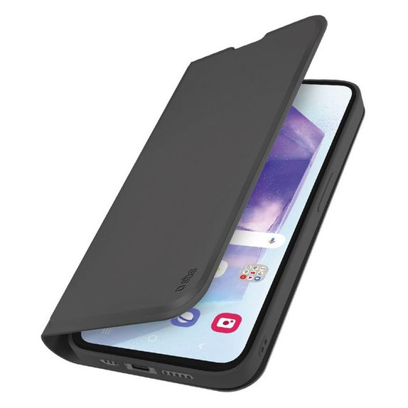 Custodia Book Wallet Smooth per Samsung A56, Black, SBS