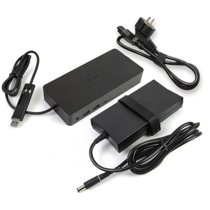 Docking Station USB-C con adattatore da 130W per Dell D6000, Ricondizionata
