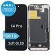 Schermo Soft OLED 120Hz per iPhone 14 Pro, Vetro touch con cornice, FixPremium