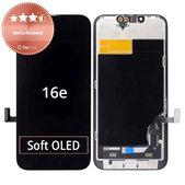 Schermo per iPhone 16e, 17e, Vetro touch con cornice, Refurbished
